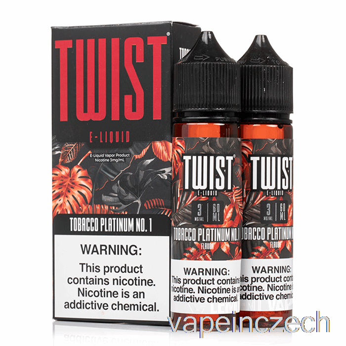 Tabáková Platina č. 1 - Twist E-liquid - 120 Ml 6mg Vape Pero